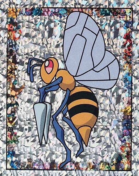 Beedrill-Prism - S5 - Merlin Sticker Series 1 Beedrill-Prism - S5 - Merlin Sticker Series 1