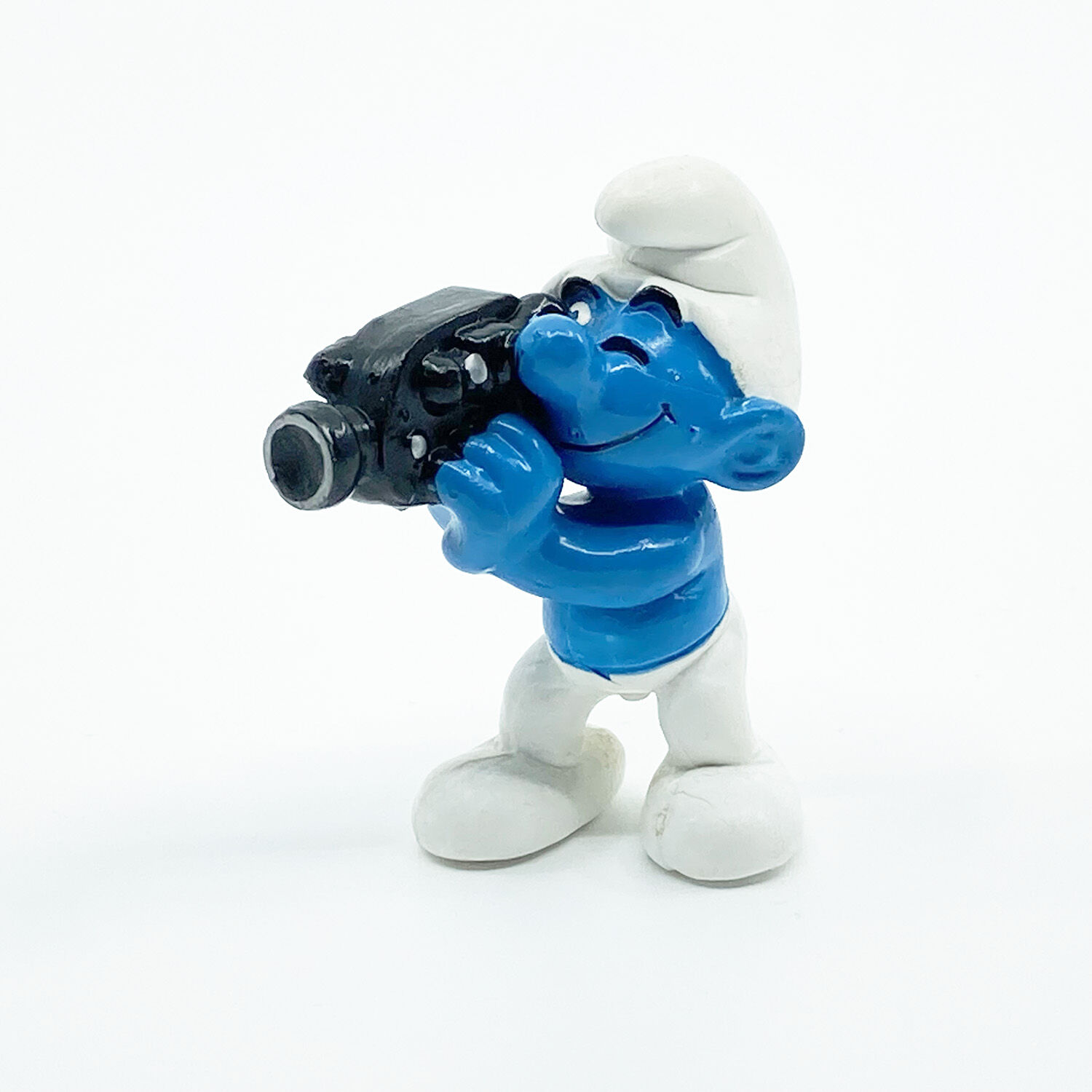 a1-051 Schlumpf mit Videokamera PVC Figur