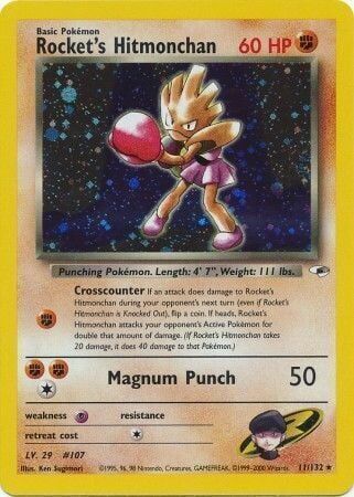 Rocket’s Hitmonchan - 11/132 - Unlimited - EN Rocket’s Hitmonchan - 11/132 - Unlimited - EN