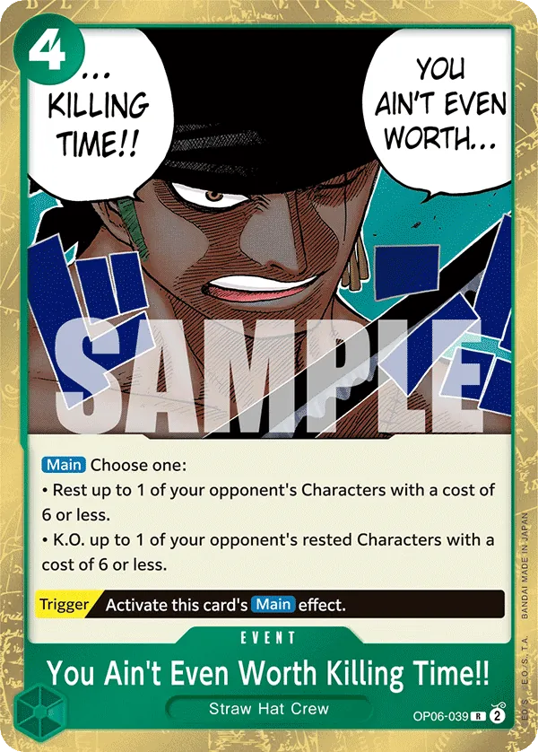 You Ain't Even Worth Killing Time!! - OP06-039 You Ain't Even Worth Killing Time!! - OP06-039