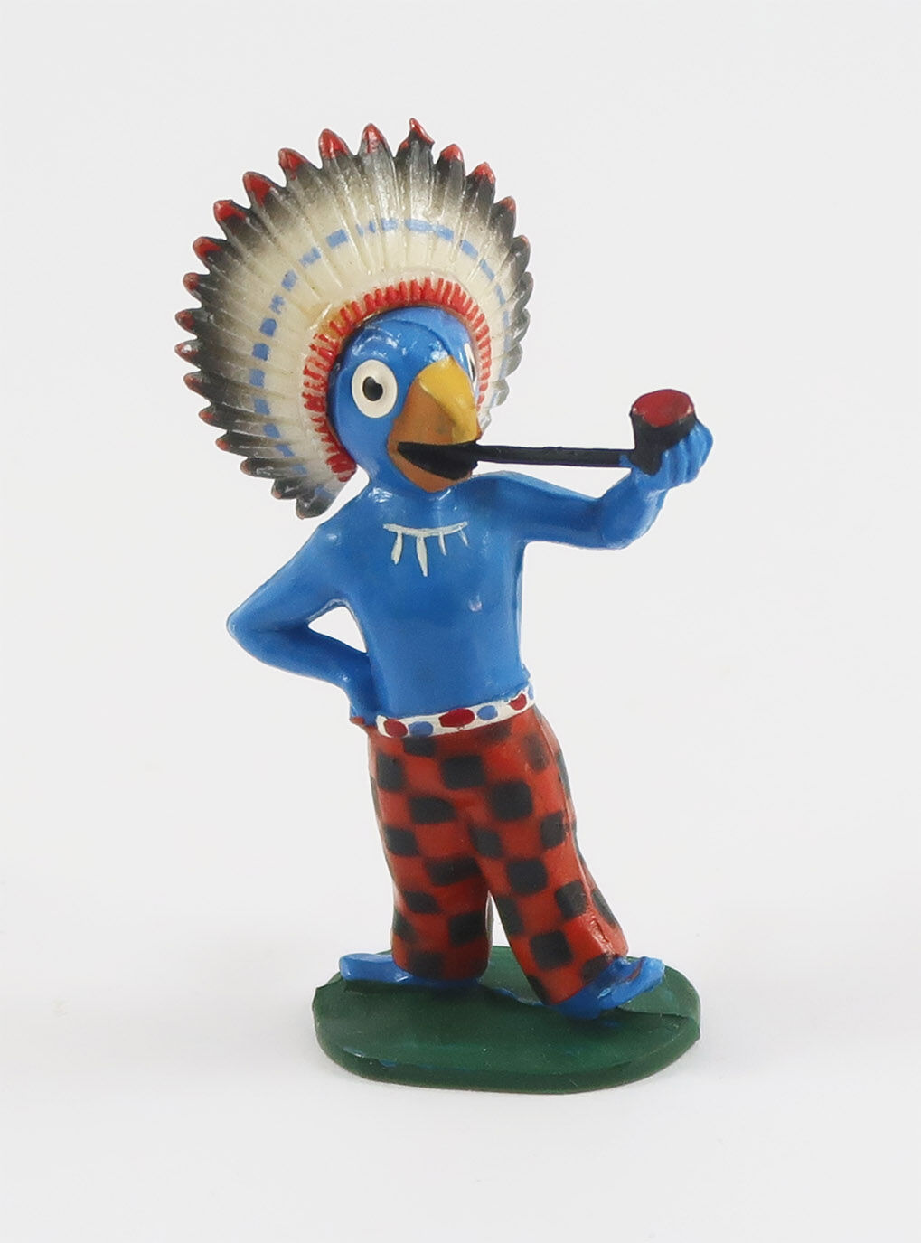 globi_indianer_elastolin_figur_front Globi Elastolin Hartplastik Figur 1950er Jahre