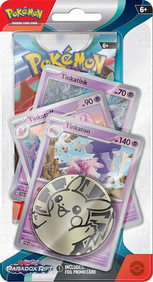 Pokémon TCG: Scarlet & Violet - Paradox Rift Tinkaton Premium Checklane Blister - EN Pokémon TCG: Scarlet & Violet - Paradox Rift Tinkaton Premium Checklane Blister - EN