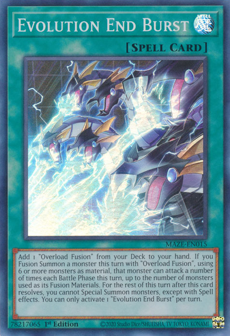 Evolutions-Endausbruch - MAZE-015 - Super Rare - 1. Auflage Evolutions-Endausbruch - MAZE-015 - Super Rare - 1. Auflage
