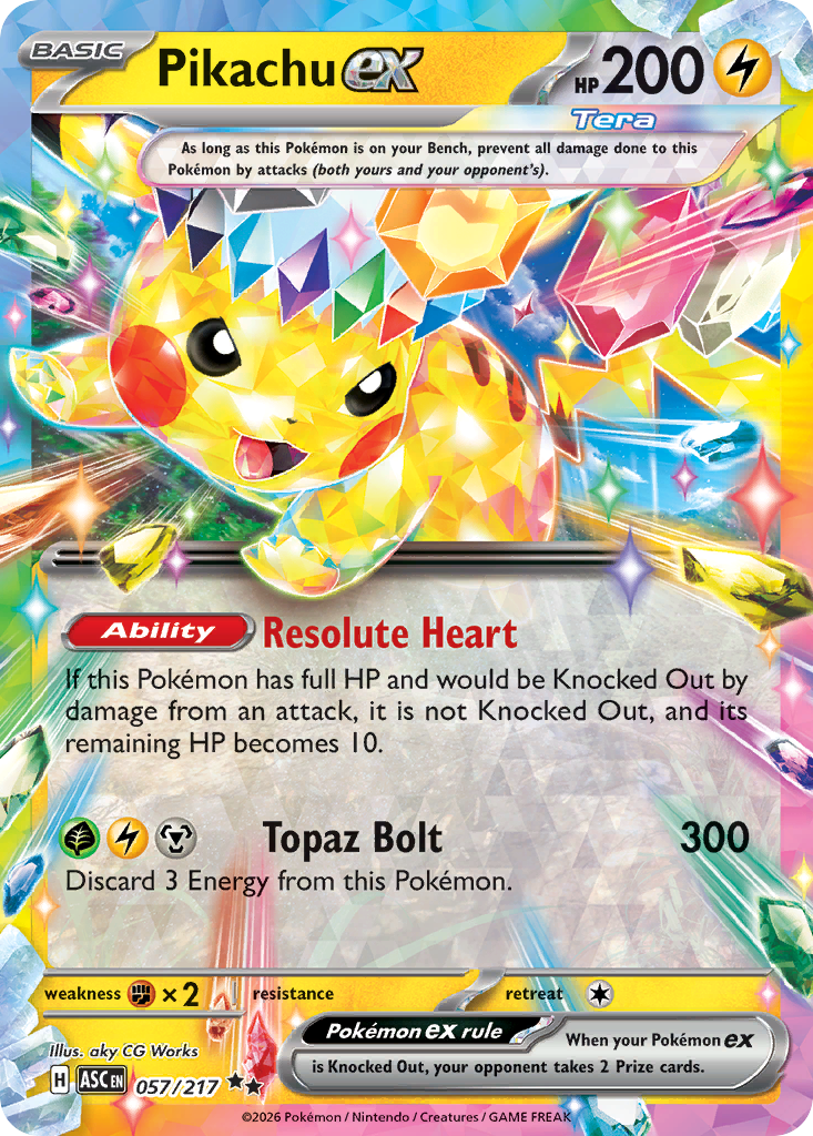 Pikachu ex - 057/217 - EN
