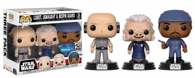 Star Wars POP! Vinyl Figuren 3er-Pack Lobot, Ugnaught & Bespin Guard 9 cm