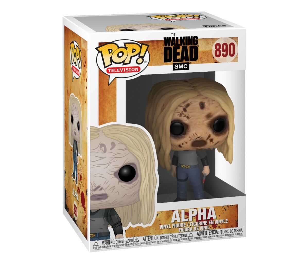 Walking Dead POP! Television Vinyl Figur Alpha w/Mask 9 cm