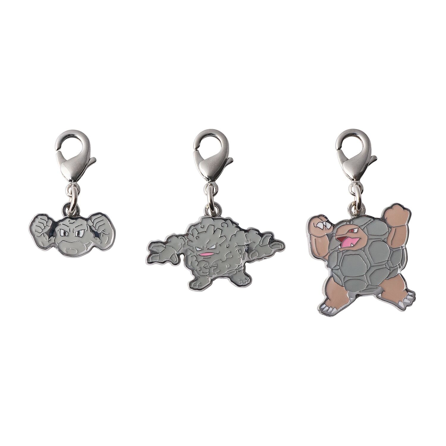 Pokemon Center - Geodude, Graveler & Golem Schlüsselanhänger - 3 Stück Pokemon Center - Geodude, Graveler & Golem Schlüsselanhänger - 3 Stück