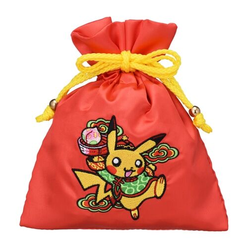 Pokémon Satin Purse Pikachu Hotel Raikou - Rot Pokémon Satin Purse Pikachu Hotel Raikou - Rot