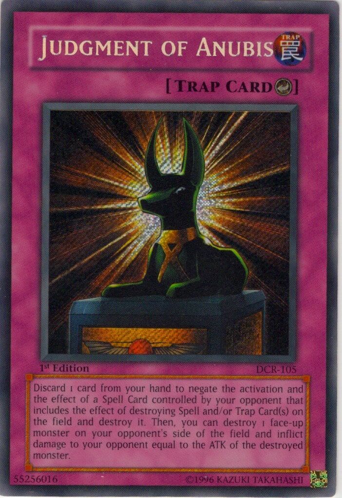 judgment-of-anubis-dcr-105-secret-rare-1st-edition-lightly-played Judgment of Anubis - DCR-105 - Secret Rare - 1st Edition - Lightly Played