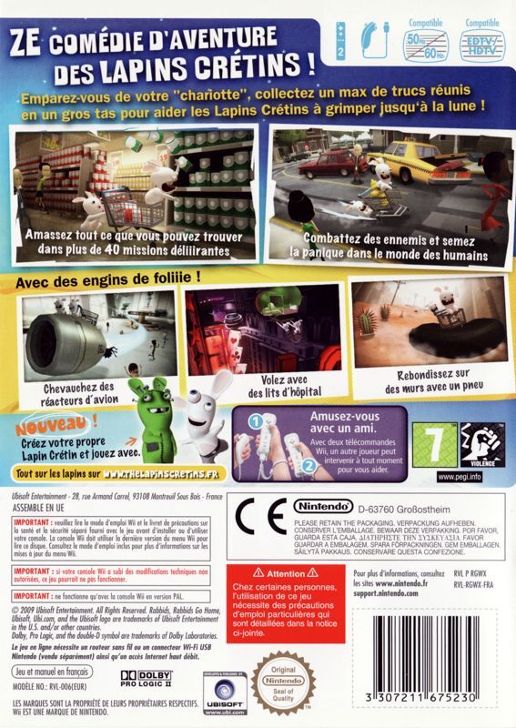 The Lapins Crétins : La Grosse Aventure - Nintendo Wii
