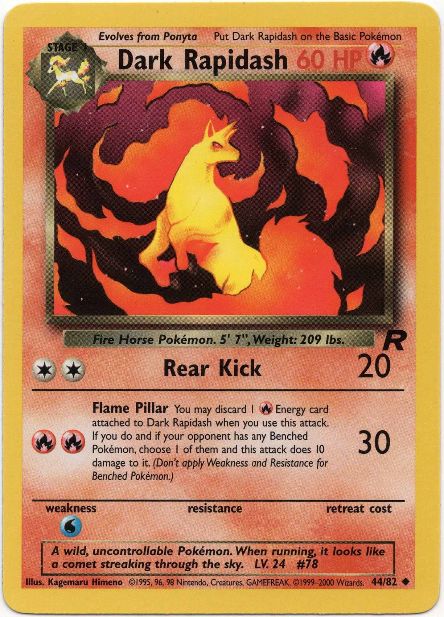 Dark Rapidash - 44/82 - Pokémon TCG