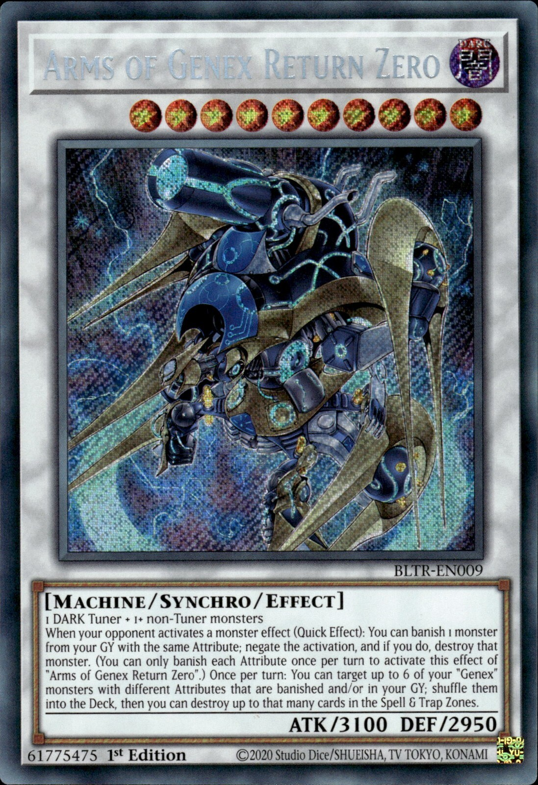 Waffen von Genex Return Zero - BLTR-009 - Secret Rare - 1. Auflage Waffen von Genex Return Zero - BLTR-009 - Secret Rare - 1. Auflage