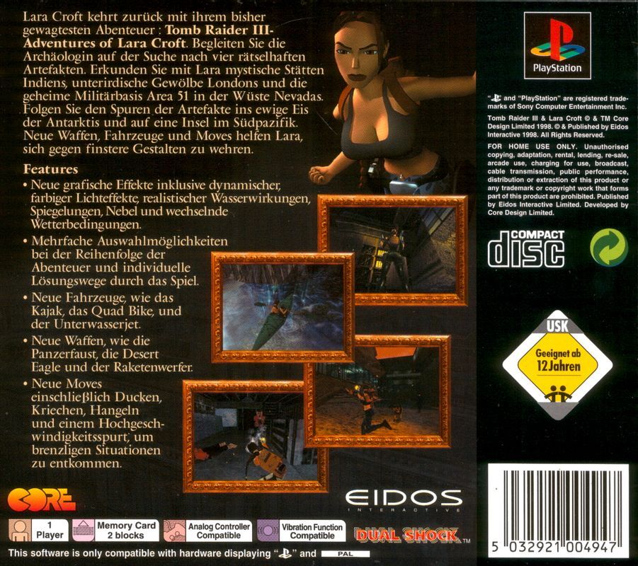 Tomb Raider III: Adventures of Lara Croft - DE