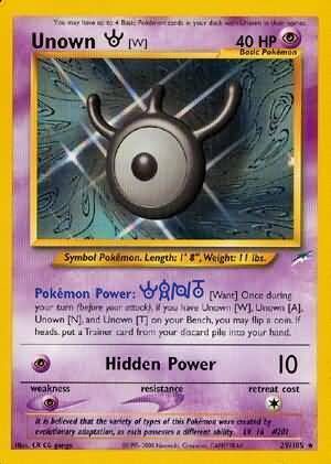 Unown W - 29/113 - Unlimited - EN