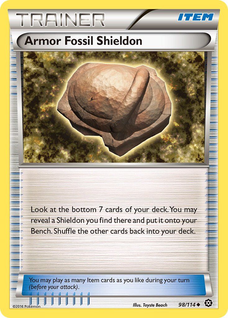 Armor Fossil Shieldon - 98/114 - EN