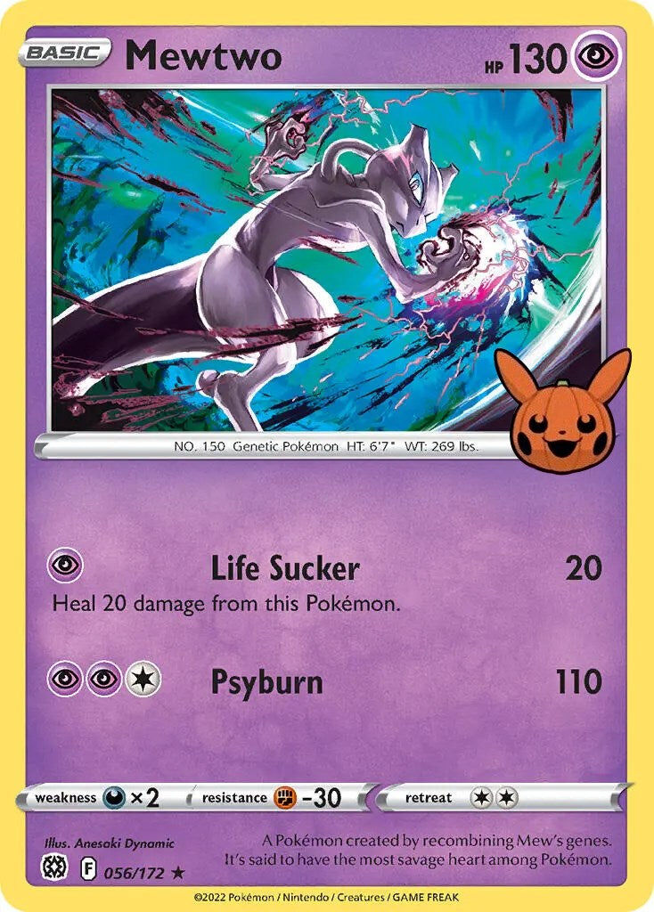 mewtwo-056-172-pokemon-tcg-near-mint-en Mewtwo - 056/172 - Holo Rare - Pokémon TCG - Near Mint - EN