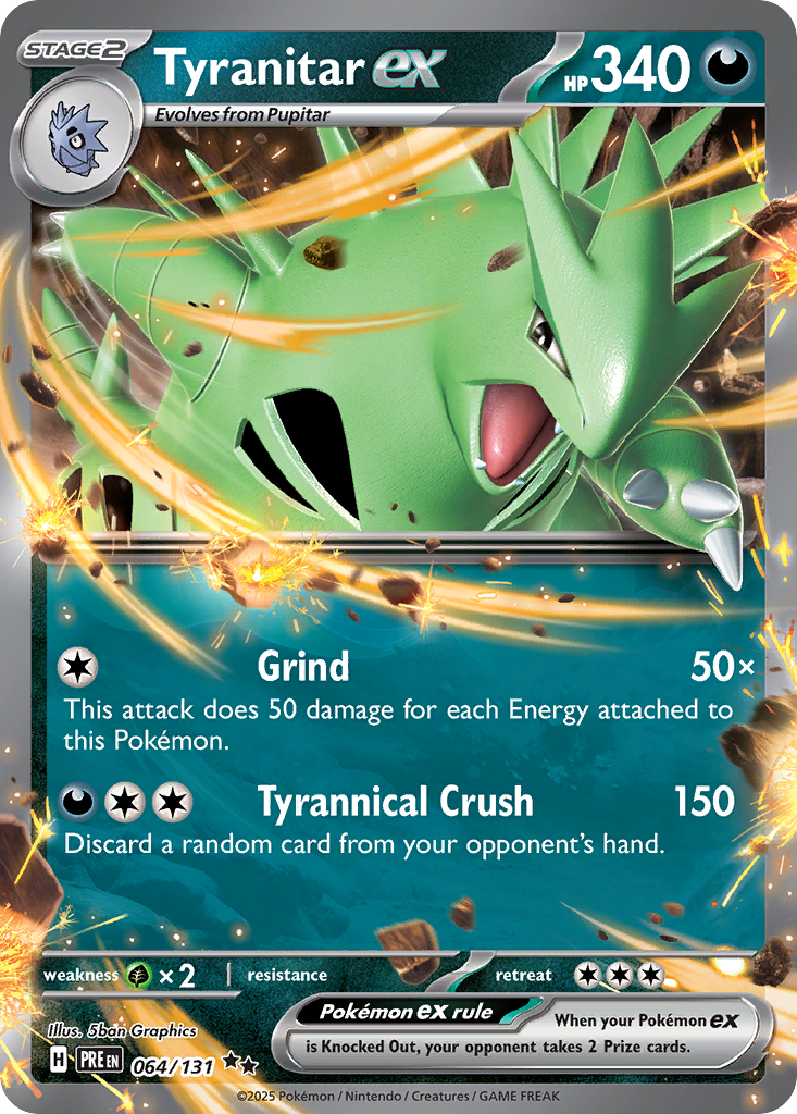 Tyranitar ex - 064/131 - EN Tyranitar ex - 064/131 - EN