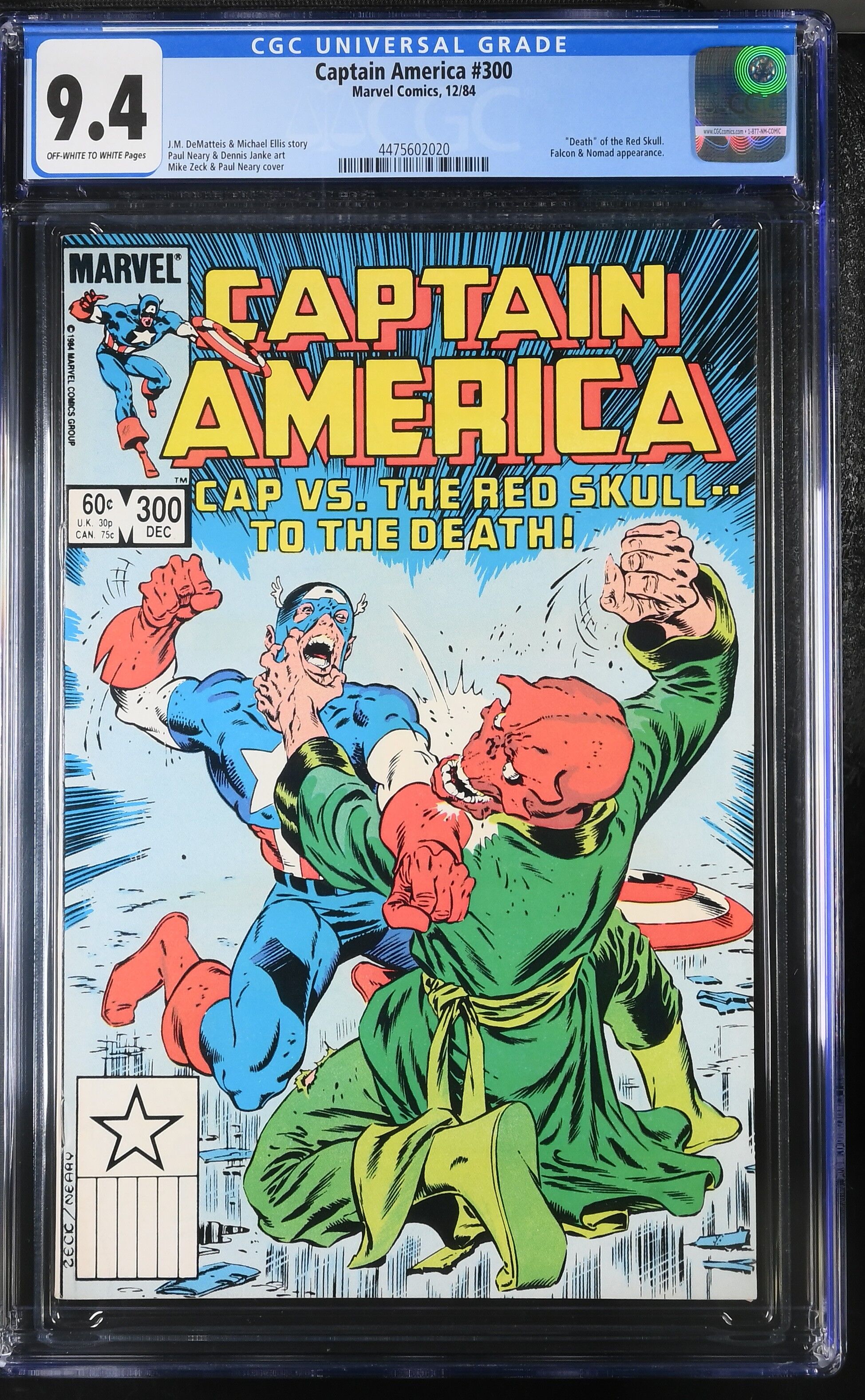 Captain America #300 CGC 9.4 Captain America #300 CGC 9.4