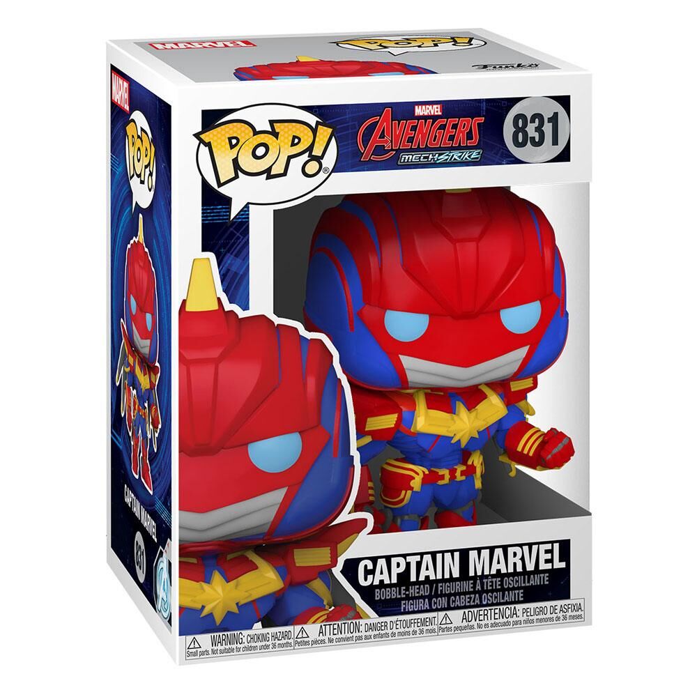 Marvel Mech POP! Vinyl Figur Captain Marvel 9 cm