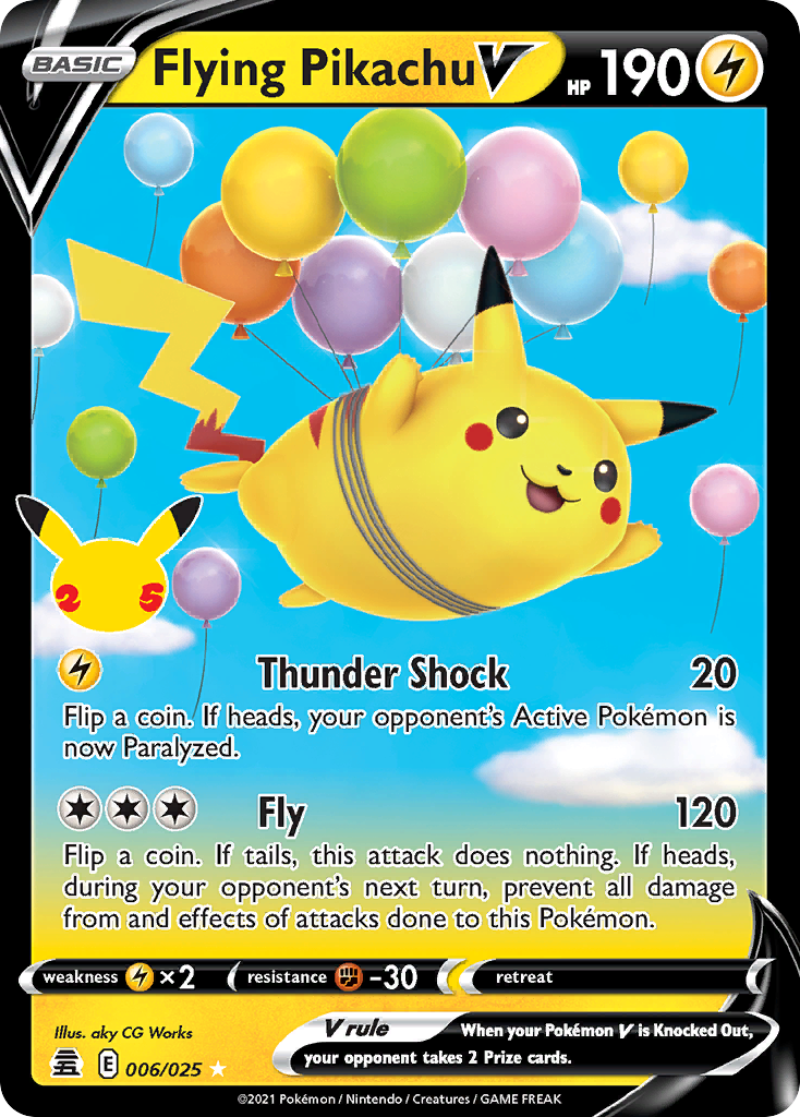 Flying Pikachu V - 006/25 - EN Flying Pikachu V - 006/25 - EN