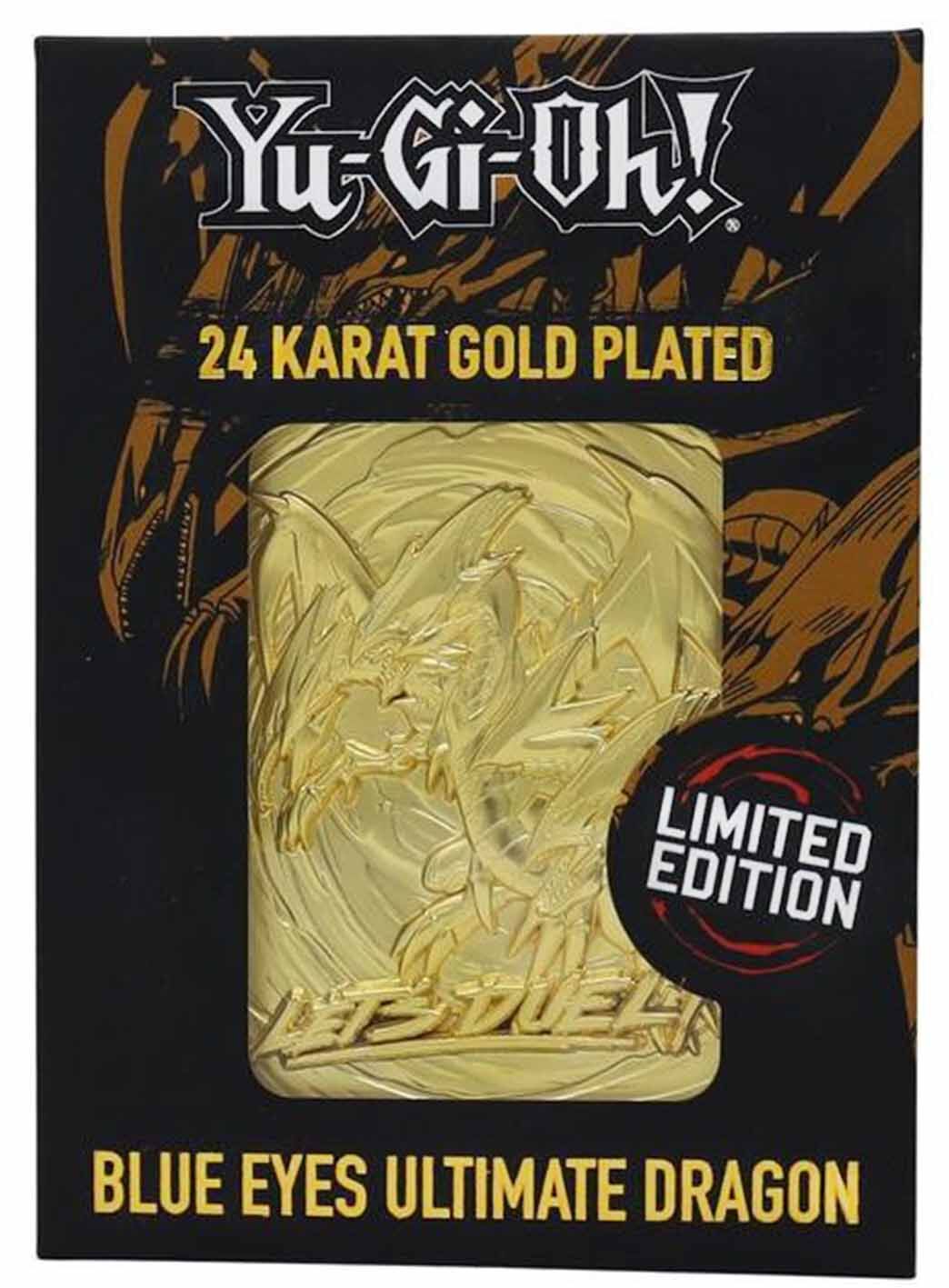 Yu-Gi-Oh! Blue Eyes Ultimate Dragon 24k Gold Plated Limited Edition Card