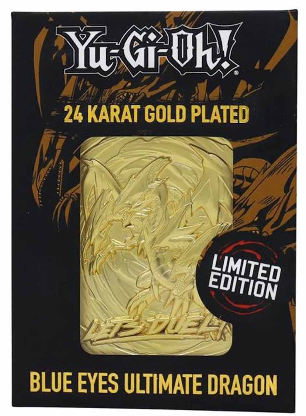 Yu-Gi-Oh! Blue Eyes Ultimate Dragon 24k Gold Plated Limited Edition Card Yu-Gi-Oh! Blue Eyes Ultimate Dragon 24k Gold Plated Limited Edition Card
