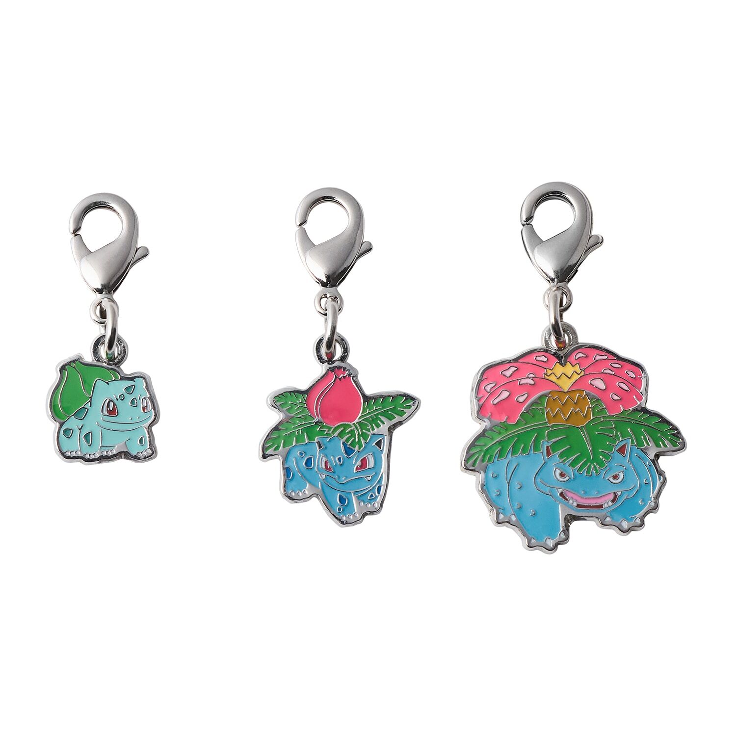Pokemon Center - Bulbasaur, Ivysaur, Venusaur Schlüsselanhänger - 3 Stück Pokemon Center - Bulbasaur, Ivysaur, Venusaur Schlüsselanhänger - 3 Stück