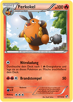 Ferkokel - 17/114 - Reverse Holo - Pokémon TCG - Near Mint - DE