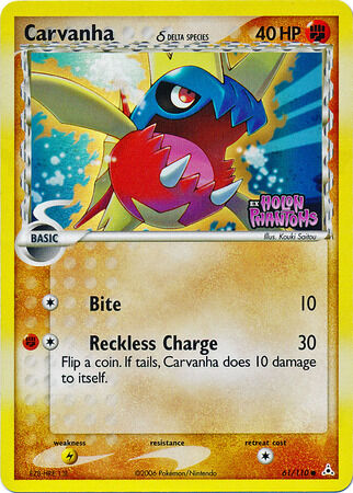 Carvanha - 61/110 - Reverse Holo - EN
