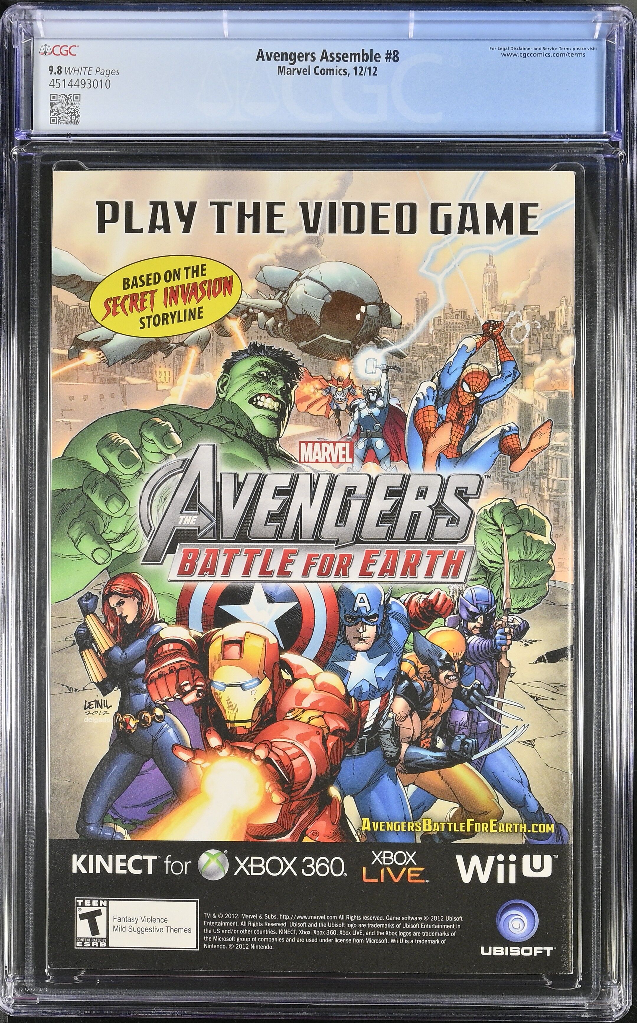 Avengers Assemble #8 CGC 9.8 Top Pop!