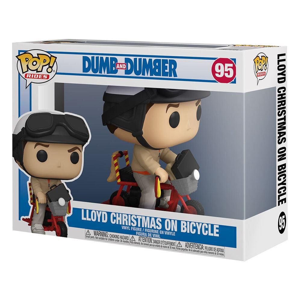 Dumm und Dümmer POP! Rides Vinyl Figur Lloyd Christmas on Bicycle 18 cm