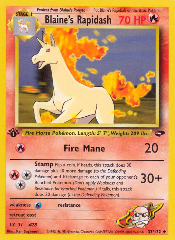 Blaine’s Rapidash - 33/132 - EN