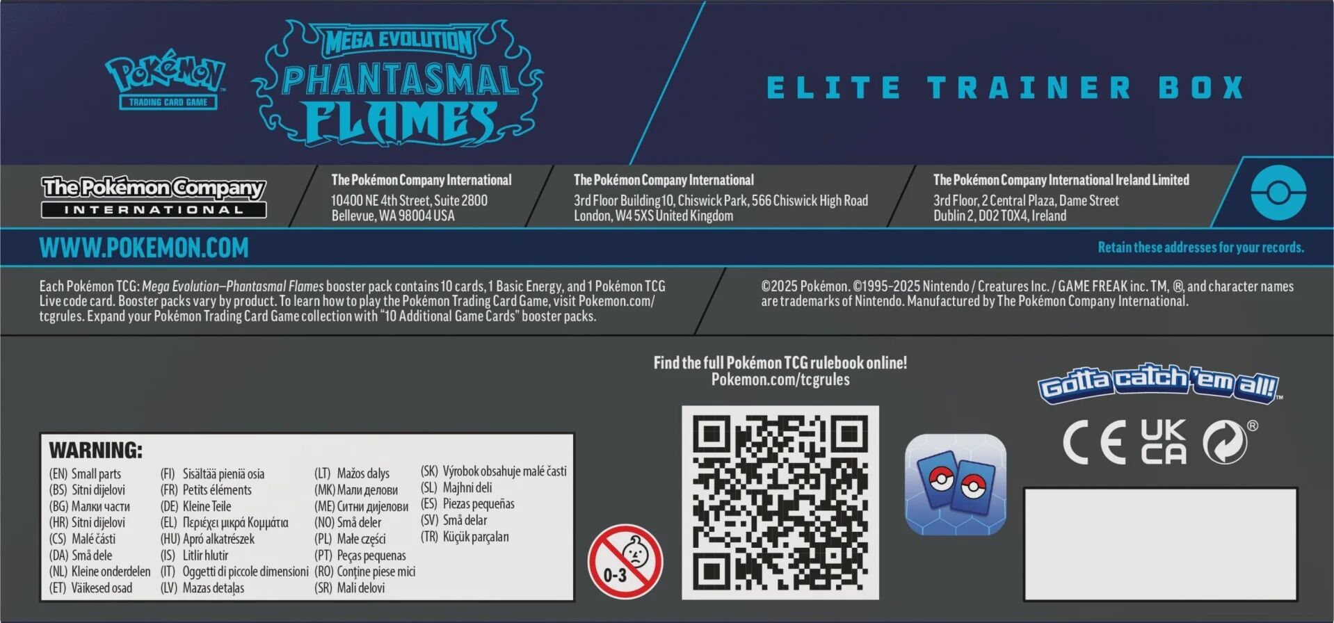 Pokémon TCG: Mega Evolution - Phantasmal Flames Elite Trainer Box - EN