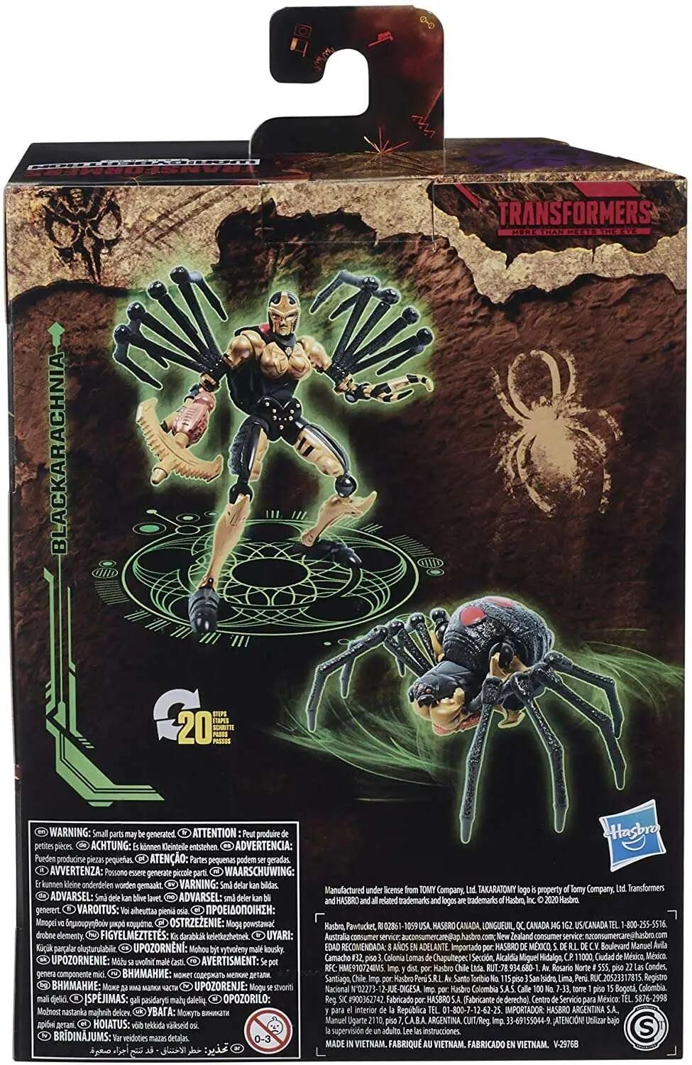 Transformers Generations Kingdom: War for Cybertron Black Arachnia Deluxe Action Figure