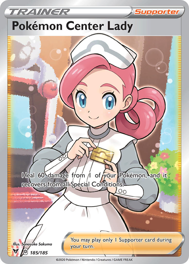Pokémon Center Lady - 185/185 - EN Pokémon Center Lady - 185/185 - EN