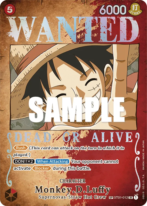 Monkey.D.Luffy - ST01-012 - Special Alt Art Monkey.D.Luffy - ST01-012 - Special Alt Art