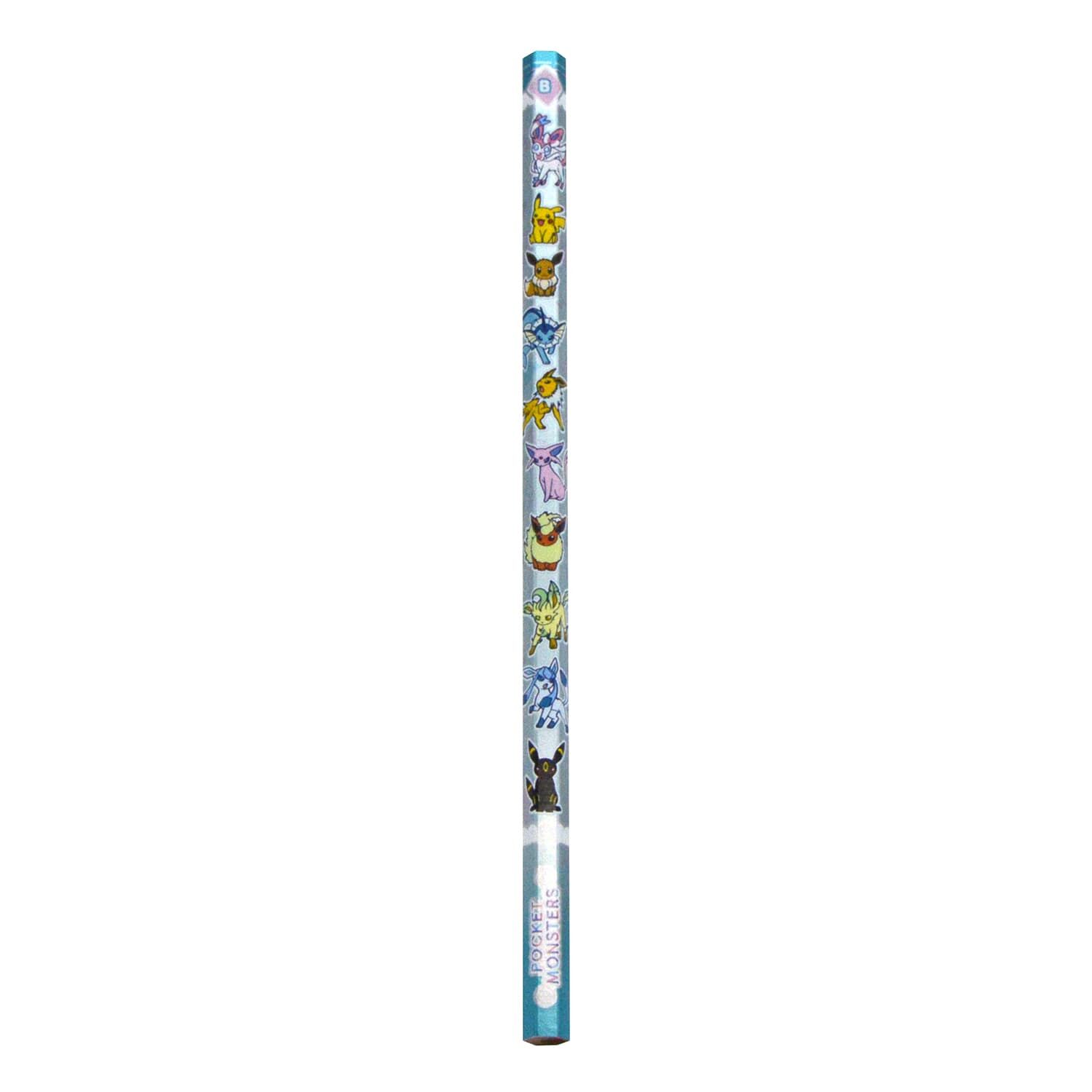Pokemon Center Original Eeveelutions Kakikata Pencil B Silver Pastel Flakes 12 Pack