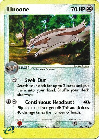 Linoone - 38/109 - Reverse Holo - EN