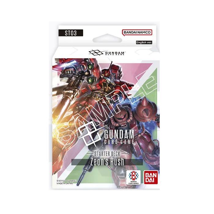 Zeon's Rush Starter Deck ST03 - Gundam Card Game - EN Zeon's Rush Starter Deck ST03 - Gundam Card Game - EN