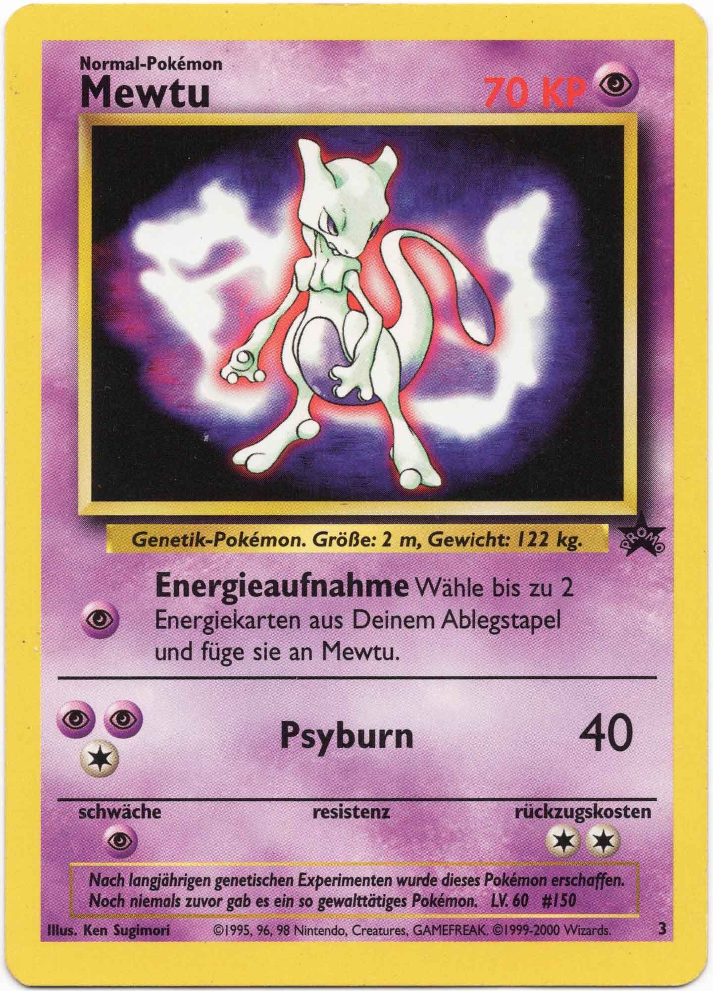 Mewtu Black Star Promo 3 - Pokémon TCG