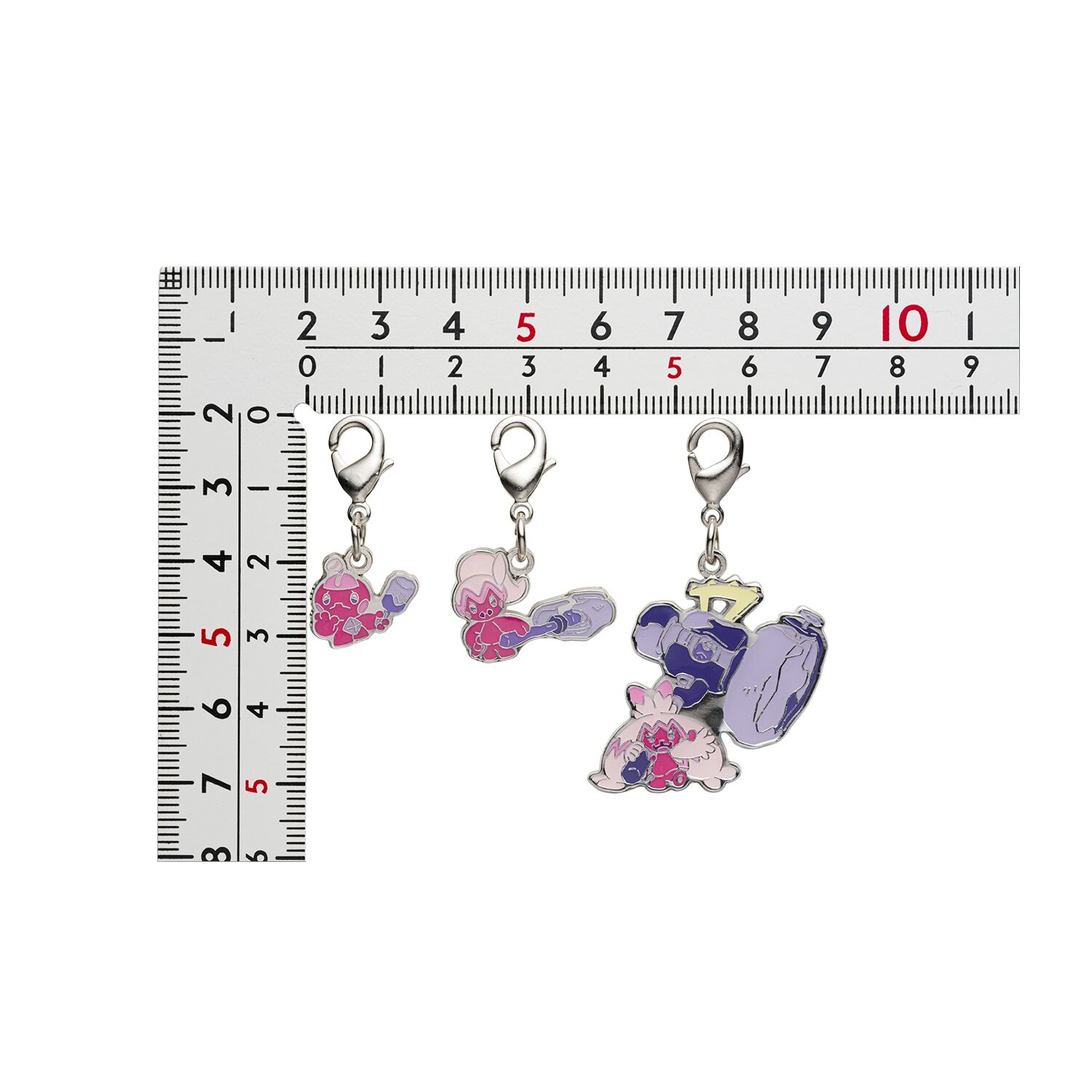 Pokemon Center - Tinkatink, Tinkatuff, Tinkaton Schlüsselanhänger - 3 Stück
