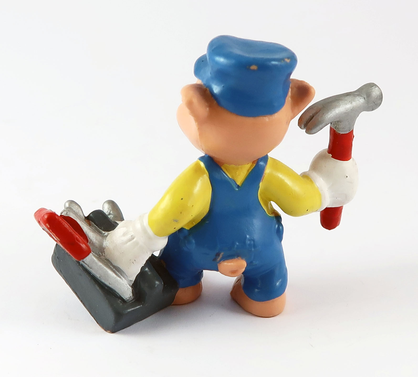 Schweinchen mit Werkzeug PVC Figur