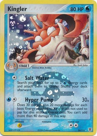 Kingler - 26/112 - Reverse Holo - EN