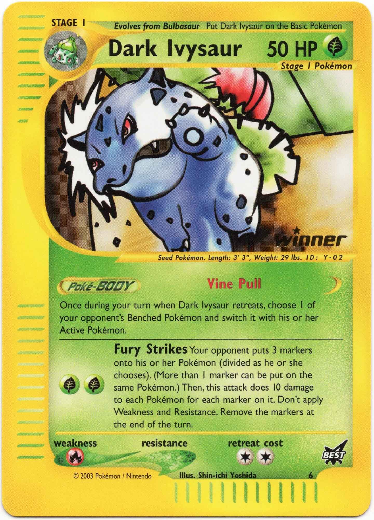 Dark Ivysaur 6 - Pokémon TCG