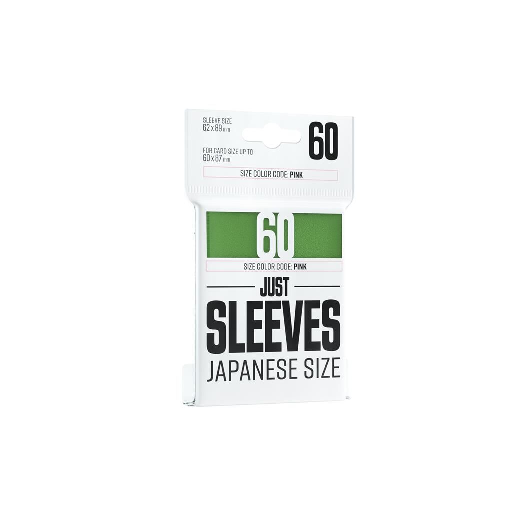 Just Sleeves - Japanese Size Green (60 Sleeves) Just Sleeves - Japanese Size Green (60 Sleeves)