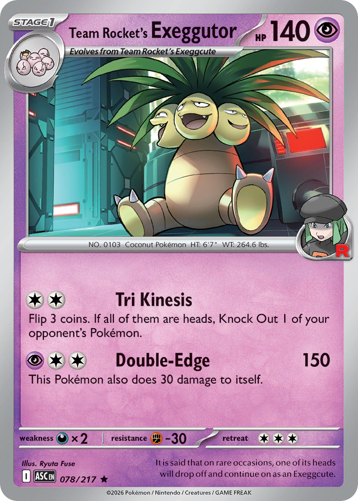 Team Rocket’s Exeggutor - 078/217 - EN