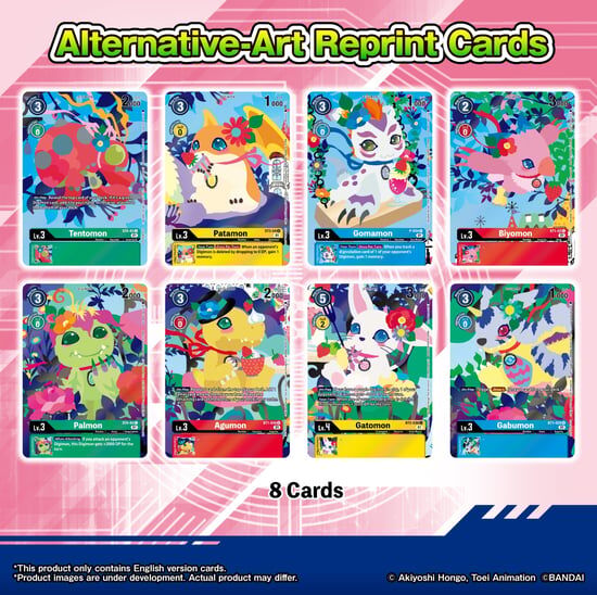 Playmat and Card Set 2 Floral Fun [PB-09] - Digimon Card Game - EN