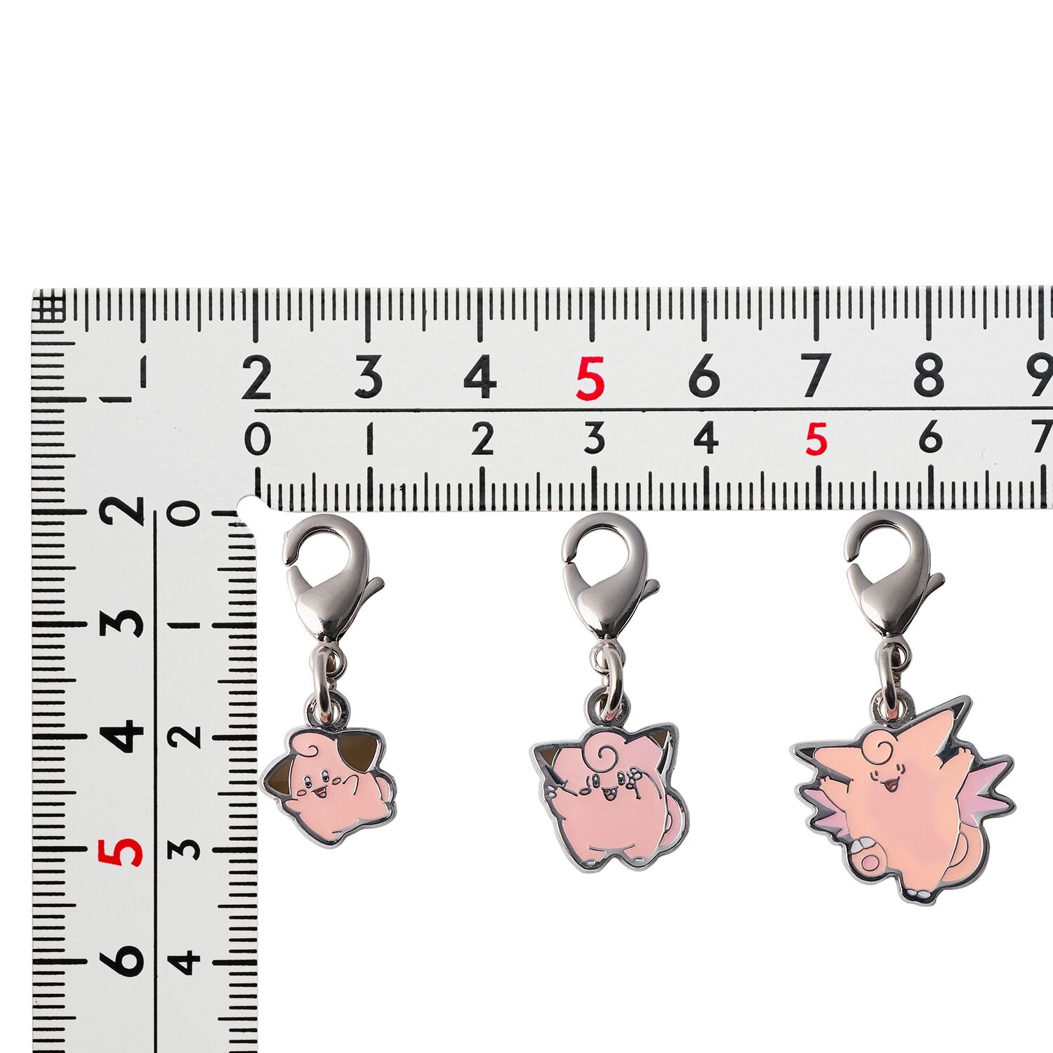 Pokemon Center - Cleffa, Clefairy & Clefable Schlüsselanhänger - 3 Stück