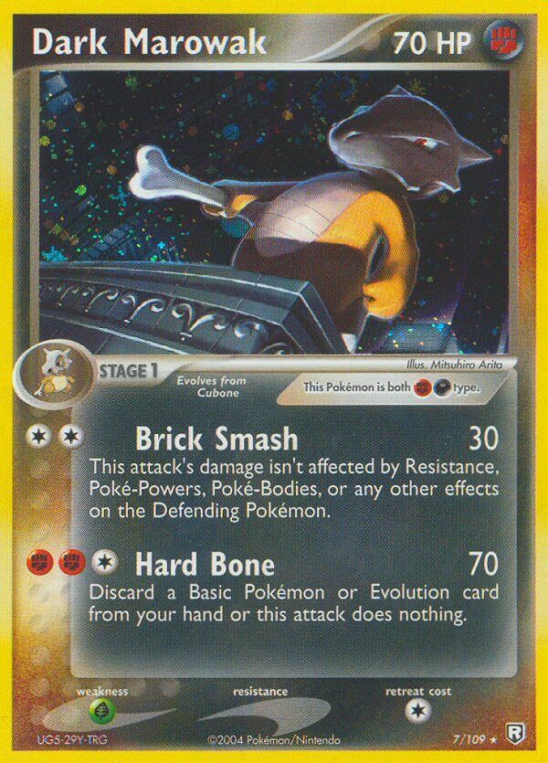 Dark Marowak - 7/109 - Reverse Holo - EN Dark Marowak - 7/109 - Reverse Holo - EN