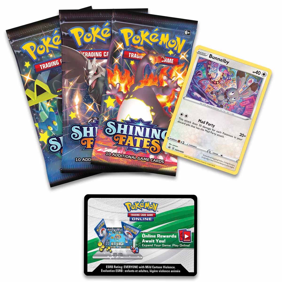 Pokémon Shining Fates Mad Party Pin Collection Bunnelby - EN